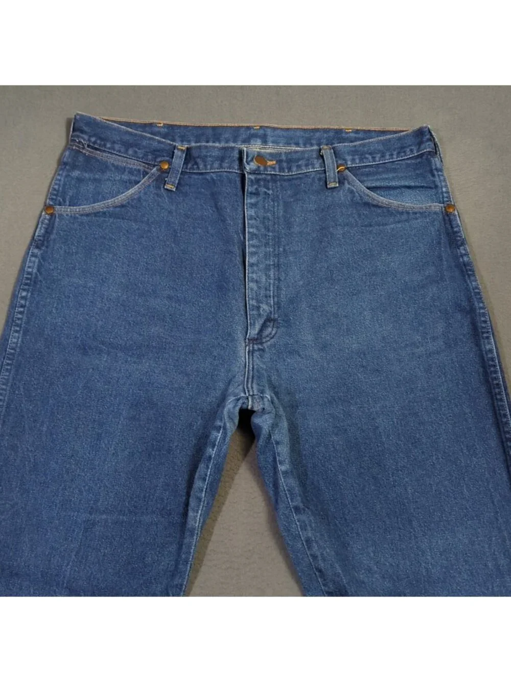 Wrangler VTG Jeans Men's 38x34 Fits 35x32 Blue 13MWZ Cowboy Cut Western USA Made